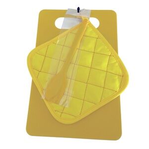 3 PIECE YELLOW KITCHEN SET